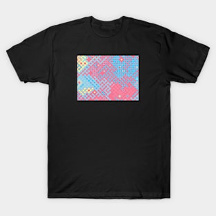 Genderflux Pride Abstract Rounded Circuits T-Shirt